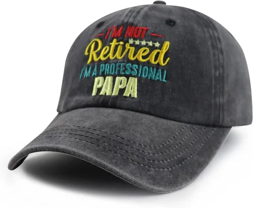 Miniatura 2 de World's Best Dad Hat para hombre, divertido gorro de béisbol de algodón ajustable bordado profesional