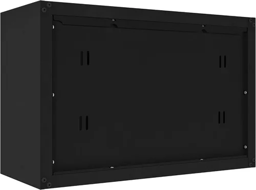 Miniatura 4 de Armario de almacenamiento flotante listo para montar – Armario de garaje de montaje en pared con 2 puertas, capacidad de estante de 44 libras