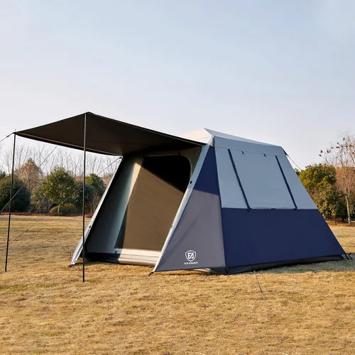 Miniatura 11 de EVER ADVANCED Blackout 6 Person Camping Tent, Instant Cabin Tent for Family with Vestibule and Large Mesh Windows, 60s Easy Setup, Double Layer