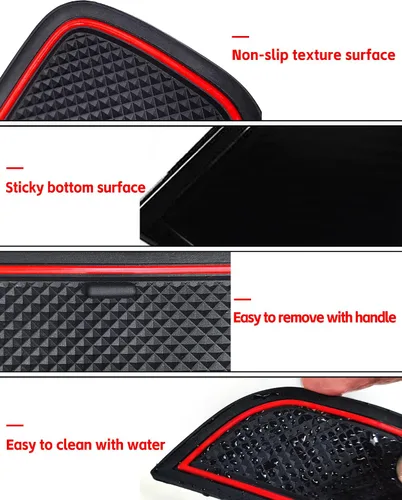 Miniatura 3 de Auprite Alfombrillas antipolvo para Toyota 86 Subaru BRZ Scion FR-S 2022 2023 2024 2025, ajuste personalizado, forros para portavasos de puerta