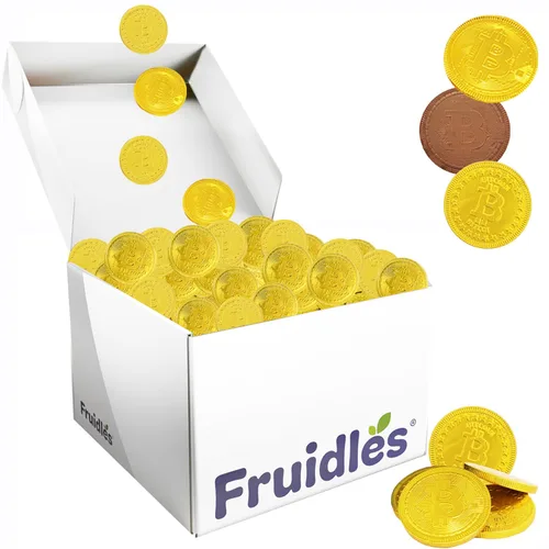 Miniatura 10 de 25 monedas originales de chocolate cripto Bitcoin, hechas con chocolate belga de primera calidad, sin gluten, sin OMG, lácteos certificados Kosher