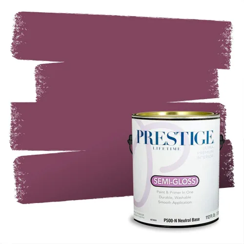 Miniatura 126 de Prestige Paints Pintura exterior e imprimación en uno, 1 galón, plano, coincidencia comparable de Valspar* Amber Rose*