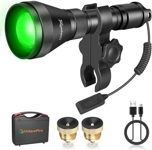 Miniatura 10 de H5 850nm IR Iluminador Linterna Luces para Visión Nocturna Iluminador Infrarrojo Linterna con Control Dual Interruptor de Presión Remoto, Cargador