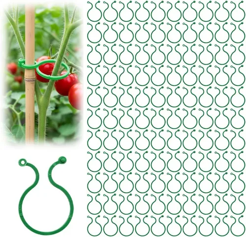 Miniatura 8 de Clips de soporte para plantas, clip de plástico seguro para plantas, clips de enrejado para tomate, uva, vid, verduras, clip de fijación de plantas