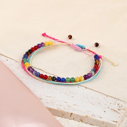 Miniatura 5 de LPBeads Pulsera de piedra natural hecha a mano de tamaño ajustable
