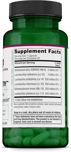 Miniatura 2 de Vitanica Flora Symmetry - Suplemento probiótico no perecedero, probióticos formulados por médicos para adultos, hombres y mujeres, con acidófilos