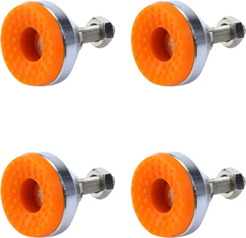 Miniatura 21 de Antrader 4 copas de pie ajustables con rosca M8, base de nailon reforzado, pies articulados de 2 pulgadas de diámetro, patas de muebles, longitud