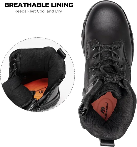 Miniatura 5 de Maelstrom TAC FORCE botas de trabajo tácticas militares, con cierre, de 8 pulgadas