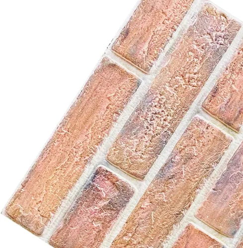 Miniatura 10 de Pegatinas de pared de ladrillo de espuma XPE con textura 3D de 13.78 x 30.31 pulgadas, papel tapiz de ladrillo sintético, paneles de pared Estilo 1