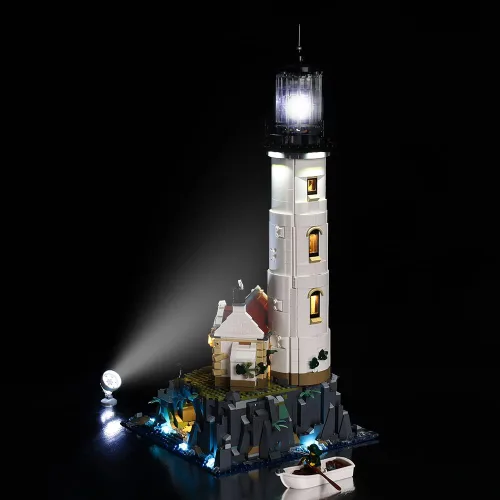 Miniatura 5 de Kyglaring Kit de luces LED compatible con Lego 21335, accesorios de iluminación para ideas del hogar, faros motorizados, solo luces