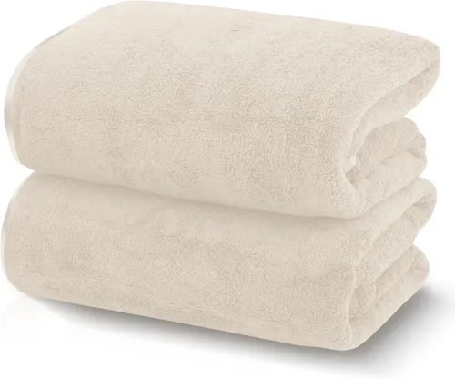 Miniatura 48 de TENSTARS Toallas de baño de seda con dobladillo para baño en liquidación - 27 x 55 pulgadas, ligeras, finas y de secado rápido, toalla absorbente