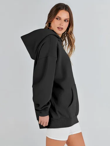 Miniatura 6 de ANRABESS Womens Oversized Hoodies Fleece Sweatshirts Long Sleeve Hooded Pullover Winter Clothes with Pocket