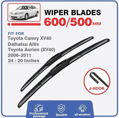 Miniatura 2 de Escobillas de limpiaparabrisas delanteras compatibles con Toyota Camry XV40 40 2006-2011 Daihatsu Altis Toyota Aurion - Cortador de escobillas