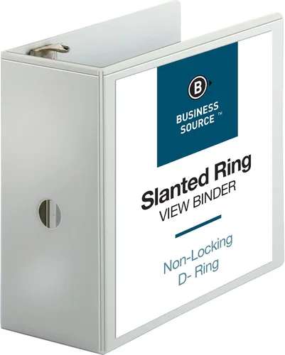 Miniatura 5 de Business Fuente 5 pulgadas Slant Anillo View Binder – Color Blanco, Blanco