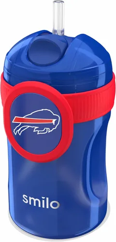 Miniatura 16 de Smilo Vaso con popote de Arizona Cardinals con licencia oficial de la NFL, para bebés y niños pequeños, con popote de silicona ponderado y capacidad