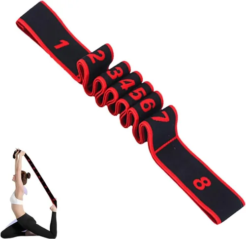 Miniatura 8 de Banda de resistencia de fitness para estiramiento y yoga, banda de resistencia elástica numérica con marcas claras, bandas elásticas de 3 unidades SA