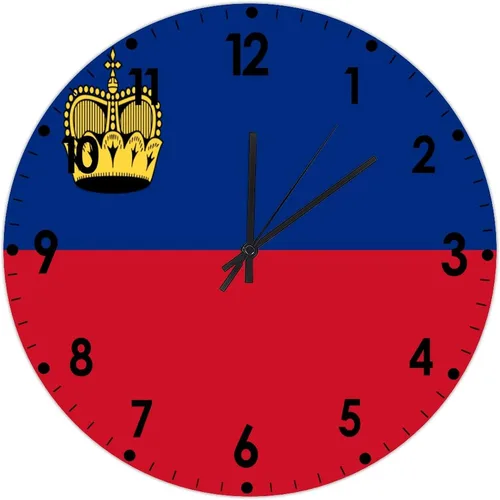 Miniatura 39 de Cheyan Reloj de pared con bandera de Canadá de 12 pulgadas, silencioso, sin tictac, de PVC, funciona con pilas, reloj redondo decorativo, regalo