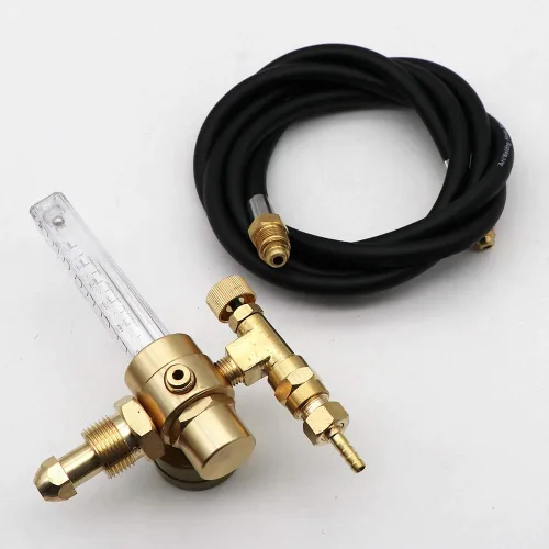 Miniatura 8 de KIPA Regulador de caudalímetros de argón con manguera de gas, soldadura CGA580 Miller Lincoln Mig Tig, Regulador de caudalímetro mixto de argón