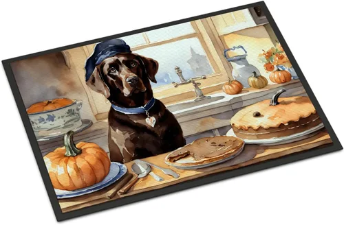 Miniatura 102 de Caroline's Treasures DAC1720MAT Affenpinscher - Tapete de otoño para cocina, con calabazas, 18 x 27 pulgadas, tapete para puerta delantera