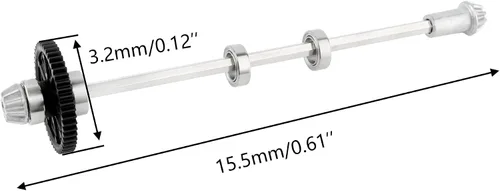 Miniatura 6 de Eje de transmisión principal Q901-ZJ05 Accesorios de repuesto para 1/16th Scale Q901 Q902 Q903 Q905 HM163 HM164 RC Cars Trucks