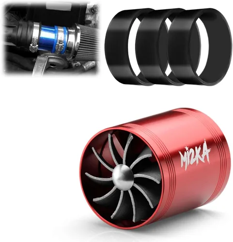 Miniatura 13 de Mi2KA Turbina de admisión de aire de combustible, ahorro de gas, sistema de aceleración turbonador de un solo ventilador Turbo 2.5 "-3.0