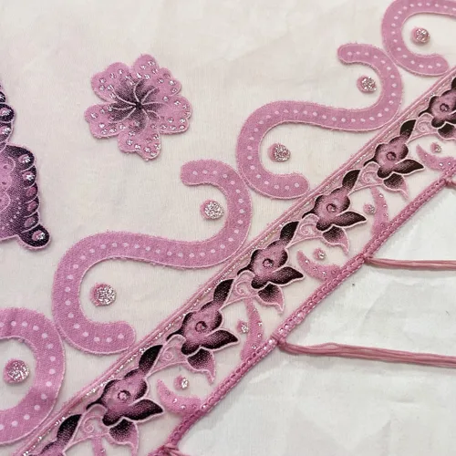 Miniatura 3 de Chales y envolturas elegantes con estampado de mariposas para vestidos de noche, chal triangular, chal con flecos, capa de noche