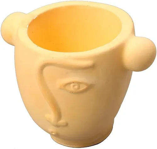 Miniatura 5 de Molde de silicona de cemento Ceative Face Flower Pot Mold DIY Pen Holder Making Tools