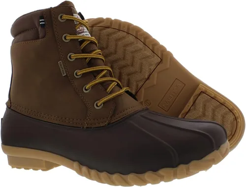 Miniatura 2 de NAUTICA Mens Duck Boots Waterproof Shell Insulated Snow & Rain Boot -Lace-Up Winter Shoe- Channing (WideMedium Width)