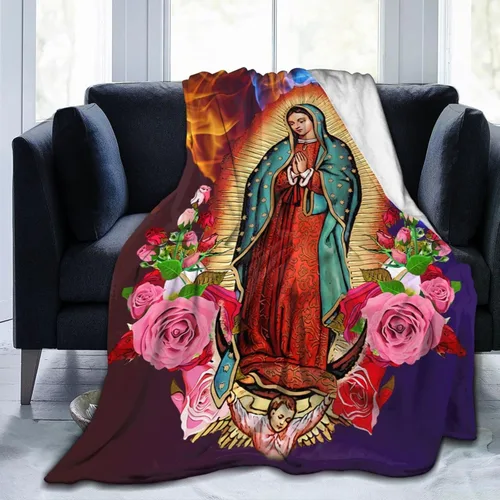 Miniatura 8 de Manta de regalo de misericordia divina de Jesús, manta católica ultrasuave de micro polar, manta religiosa cristiana para mujeres, manta para cama