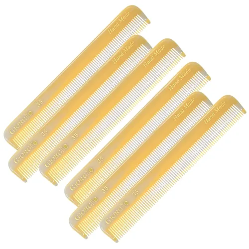 Miniatura 15 de Giorgio G35 - Peine de bolsillo de dientes finos hecho a mano para hombres, alisador de peine para el cuidado diario, peinado de cabello, bigote