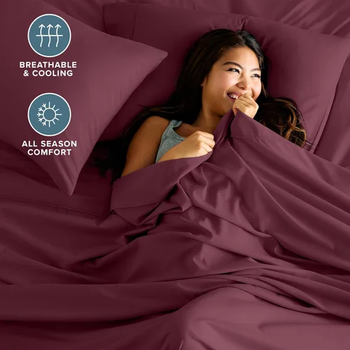 Miniatura 131 de Bare Home Hotel Luxury - Juego de sábanas tamaño individual, extra suave, 4 piezas, bolsillos profundos, ajuste fácil, refrescante y transpirable