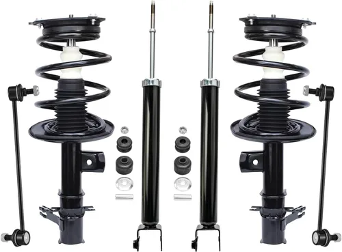 Miniatura 61 de Detroit Axle - Kit de puntales delanteros de 6 piezas para Ford Escape 2014-2019, 2 puntales y muelles helicoidales, 2 enlaces de barra