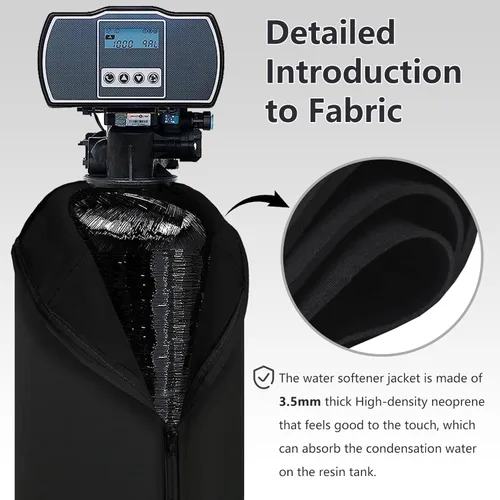 Miniatura 3 de Bitubi Chaqueta de neopreno suavizante de agua, suavizante de agua para exteriores y cubierta para tanque de filtro para evitar la sudoración