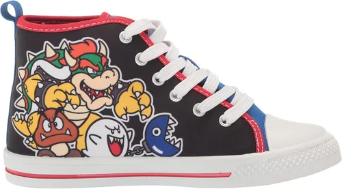 Miniatura 6 de SUPER MARIO Brothers Mario Luigi Nintendo - Zapatos deportivos de caña alta y con cordones para niños pequeños talla 7 a 12