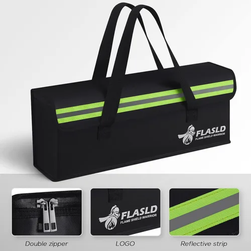 Miniatura 6 de FLASLD Lipo - Paquete de 2 bolsas ignífugas para bicicletas eléctricas, estuche de carga de batería, bolsa a prueba de explosiones, gran capacidad