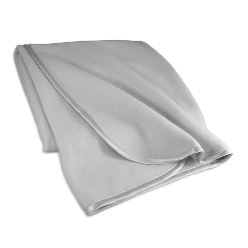 Miniatura 2 de American Baby Company Manta de forro polar de 2 piezas (30 x 30 pulgadas) con ribete de satén similar a la seda, suave, cálida y acogedora, gris