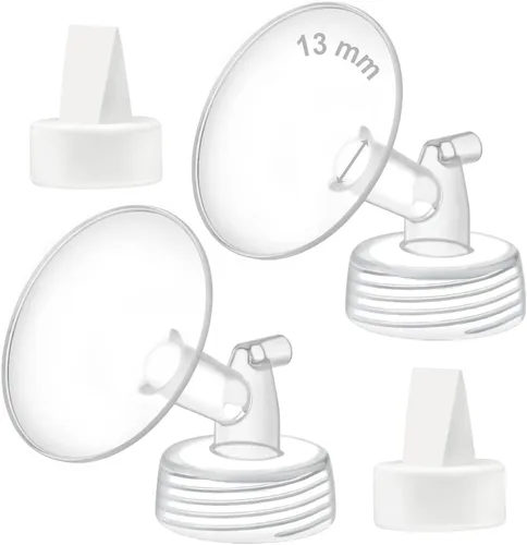 Miniatura 20 de Maymom Válvula de brida y pico de pato de 0.827 in compatible con piezas de bomba de repuesto Spectra S1 S2 9 Plus, no original Spectra Brida