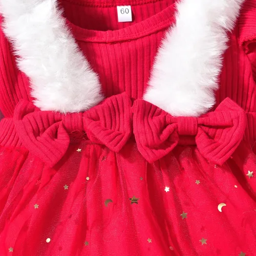 Miniatura 37 de Unutiylo Ropa de bebé recién nacida prematura con tirantes, traje de otoño e invierno, traje de manga larga con volantes