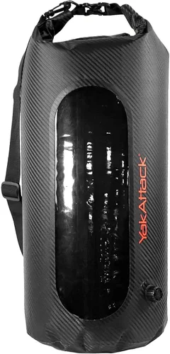 Miniatura 9 de YakAttack Bolsa de secado enrollable de 5L con válvula de aire, carbono negro, bolsa seca marina impermeable para kayak, canotaje y paddleboarding