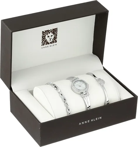 Miniatura 2 de Anne Klein Womens Premium Crystal Accented Bangle Watch and Bracelet Set