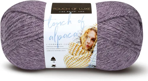 Miniatura 11 de Lion Brand Yarn (1 madeja) Hilo Touch of Alpaca, Carmesí