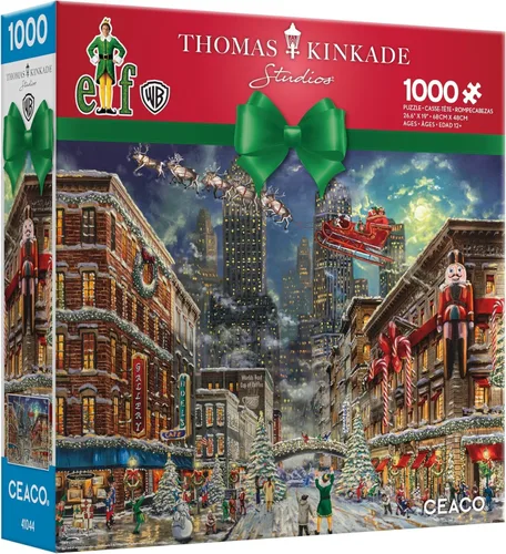Miniatura 3 de Ceaco - Thomas Kinkade Navidad - Elfo - Rompecabezas de 1000 piezas