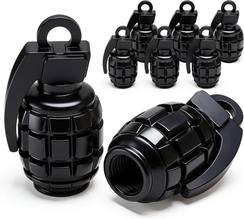 Miniatura 15 de 6 tapas de válvula de neumático, cubiertas universales de válvula de neumático de aleación de aluminio para automóviles, camiones, SUV, Rojo