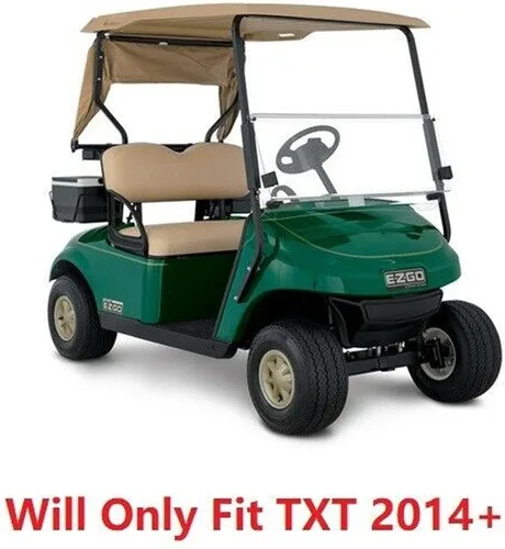 Miniatura 3 de Huskey - 4 fundas de asiento delantero y trasero para carrito de golf EZGO Freedom TXT 2014+, Valor Custom de dos tonos negro/rojo con ribete rojo