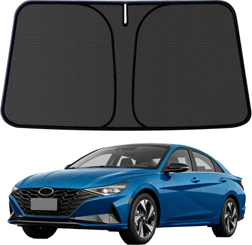 Miniatura 47 de Civic - Parasol para parabrisas Honda Civic 2022-2024 2025 (no para Honda 2022 Sport), visera frontal gruesa plegable 1:1, mantiene tu automóvil más