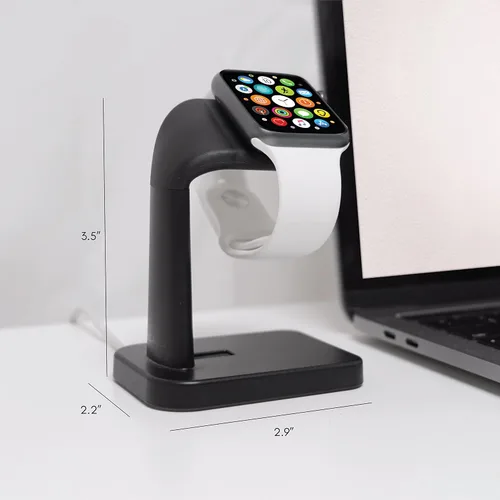 Miniatura 7 de Macally Soporte de cargador para Apple Watch Series Ultra, 9, 8, 7, 6, 5, 4, 3, 2, 1, SE