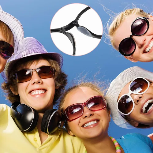 Miniatura 6 de 30 pares de lentes de agarre para la nariz antideslizantes, adhesivos suaves, antideslizantes en forma de D, almohadillas de nariz de silicona