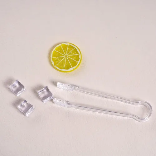 Miniatura 4 de 10 piezas de pinzas de plástico para buffet, pinzas de cocina transparentes, mini utensilio de servir, pinzas para alimentos, hielo, ensalada, bufé