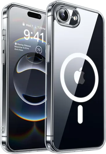 Miniatura 98 de CANSHN Funda magnética compatible con iPhone 17 Pro, mejorada [protección completa de la cámara] [compatible con Magsafe] [mate translúcido] funda