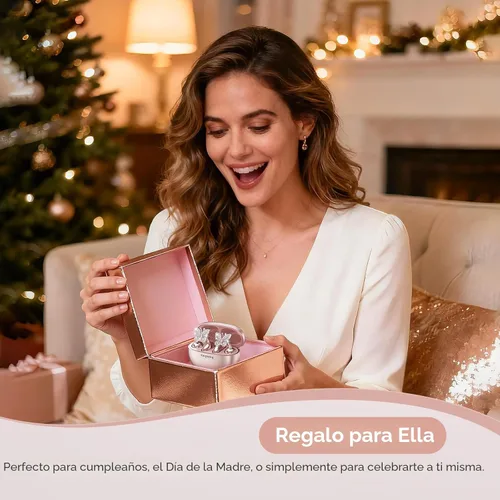 Miniatura 7 de Kinglucky Auriculares de oído abierto ClipFree con aretes de mariposa, auriculares ultracómodos y de ajuste seguro tipo clip, 50 horas de Oro rosa